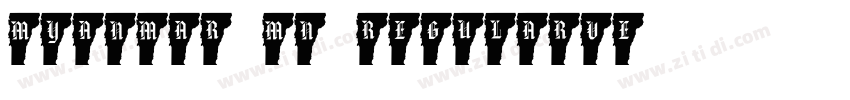 Myanmar MN RegularVe字体转换